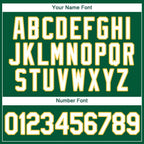 Custom Kelly Green White-Gold Baseball Jersey photo 4