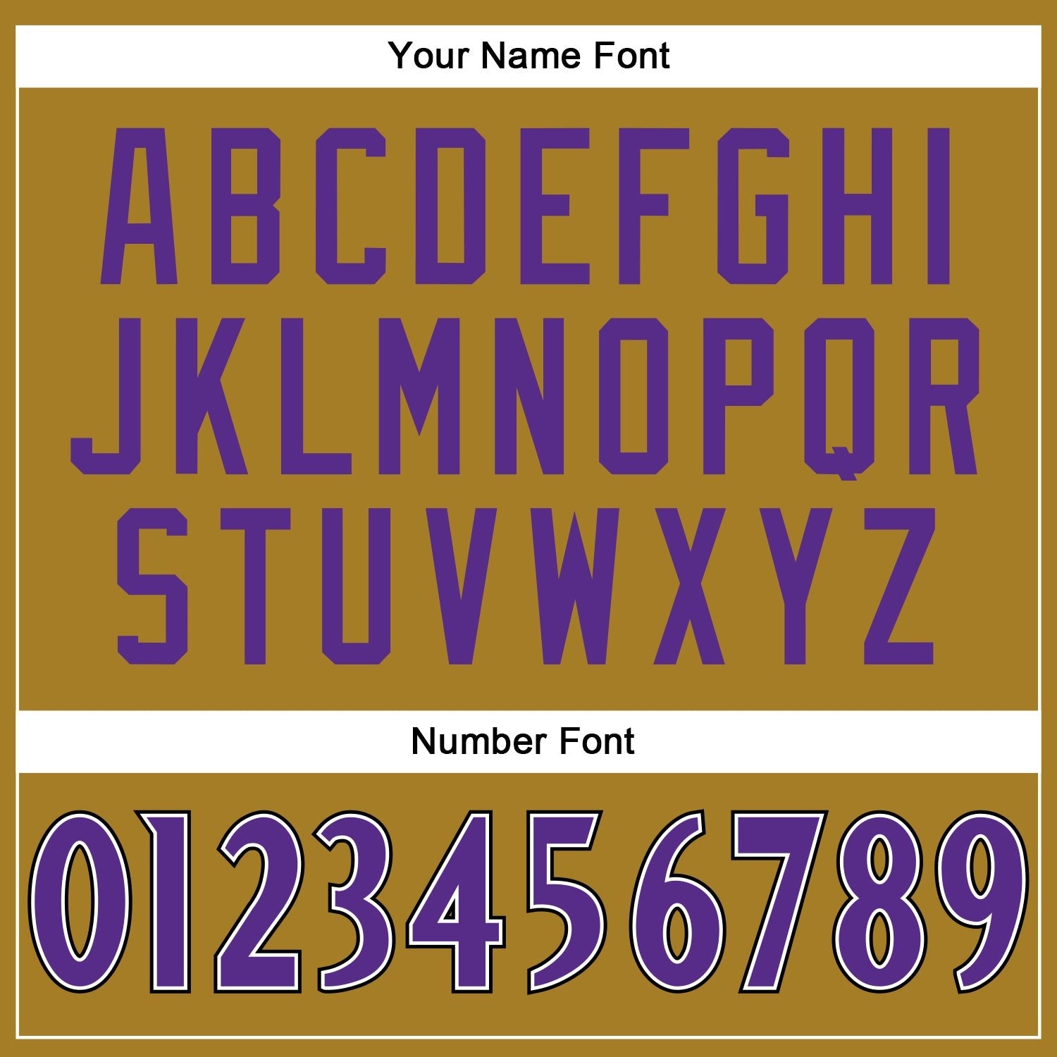 Custom Old Gold Purple-Black Mesh Authentic Football Jersey photo 3