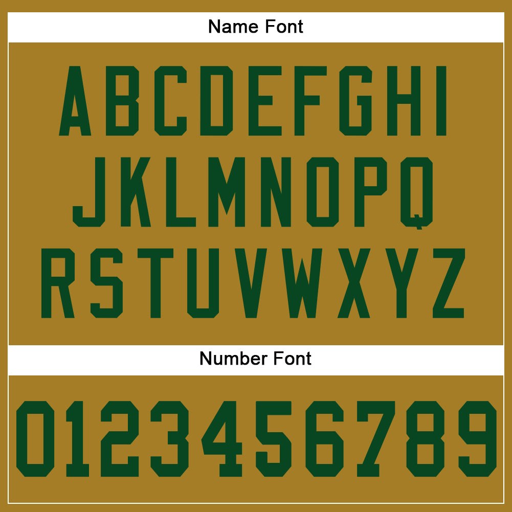 Custom Old Gold Green Mesh Authentic Football Jersey photo 3