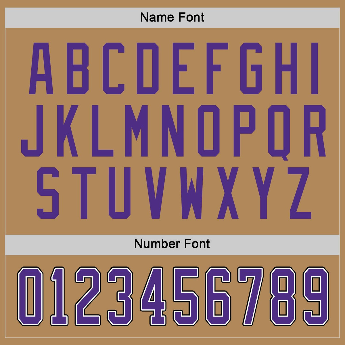 Custom Old Gold Purple-Black Hockey Jersey photo 2