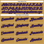 Custom Old Gold Purple-Black Performance T-Shirt photo 2