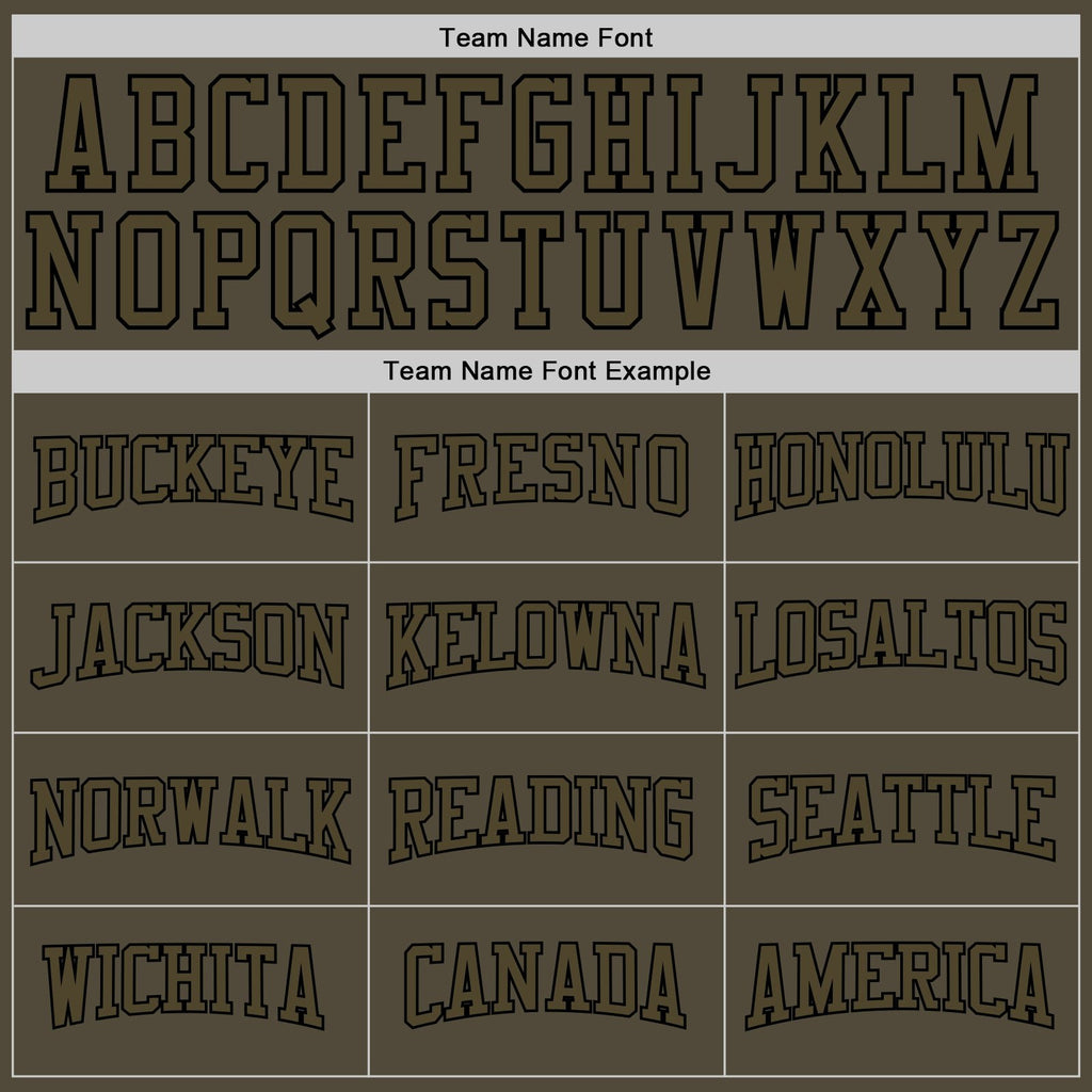 Custom Stitched Olive Olive-Black Sports Pullover Sweatshirt Salute To Service Hoodie photo 5