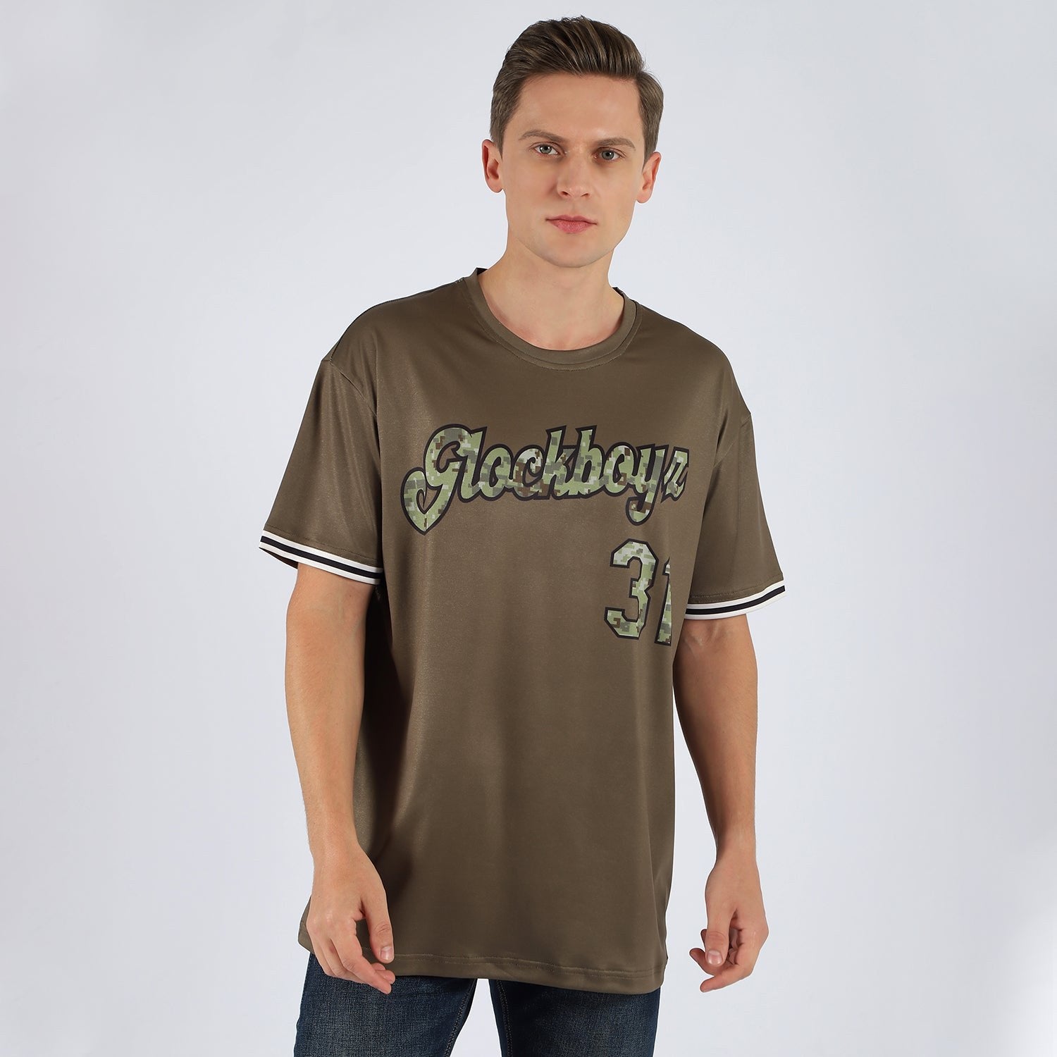 Custom Olive Camo-Black Performance Salute To Service T-Shirt photo 2