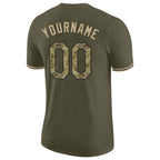 Custom Olive Camo-Black Performance Salute To Service T-Shirt photo 6