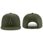 Custom Olive Olive-Black Stitched Adjustable Snapback Salute To Service Hat