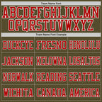 Custom Olive Red-White Mesh Authentic Salute To Service Football Jersey photo 2