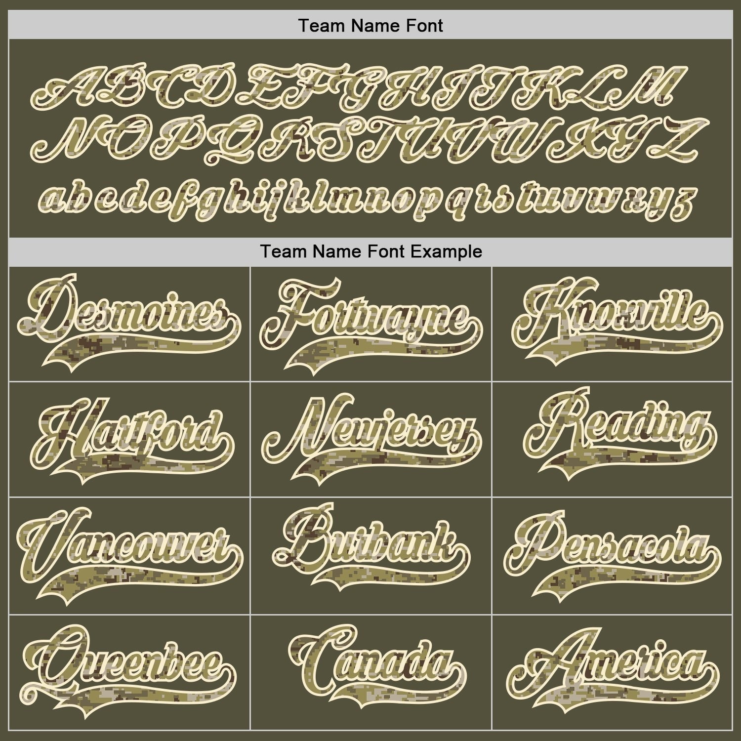 Custom Olive Camo-Cream Salute To Service Hockey Jersey photo 3