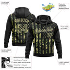 Custom Stitched Camo Olive-Cream 3D American Flag Fashion Sports Pullover Sweatshirt Salute To Service Hoodie photo 2