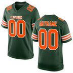Custom Olive Orange-White Mesh Authentic Salute To Service Football Jersey