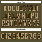 Custom Olive Old Gold-Black Mesh Authentic Salute To Service Football Jersey photo 3