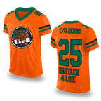 Custom Team C/O 2000 25th Anniversary Football Jersey
