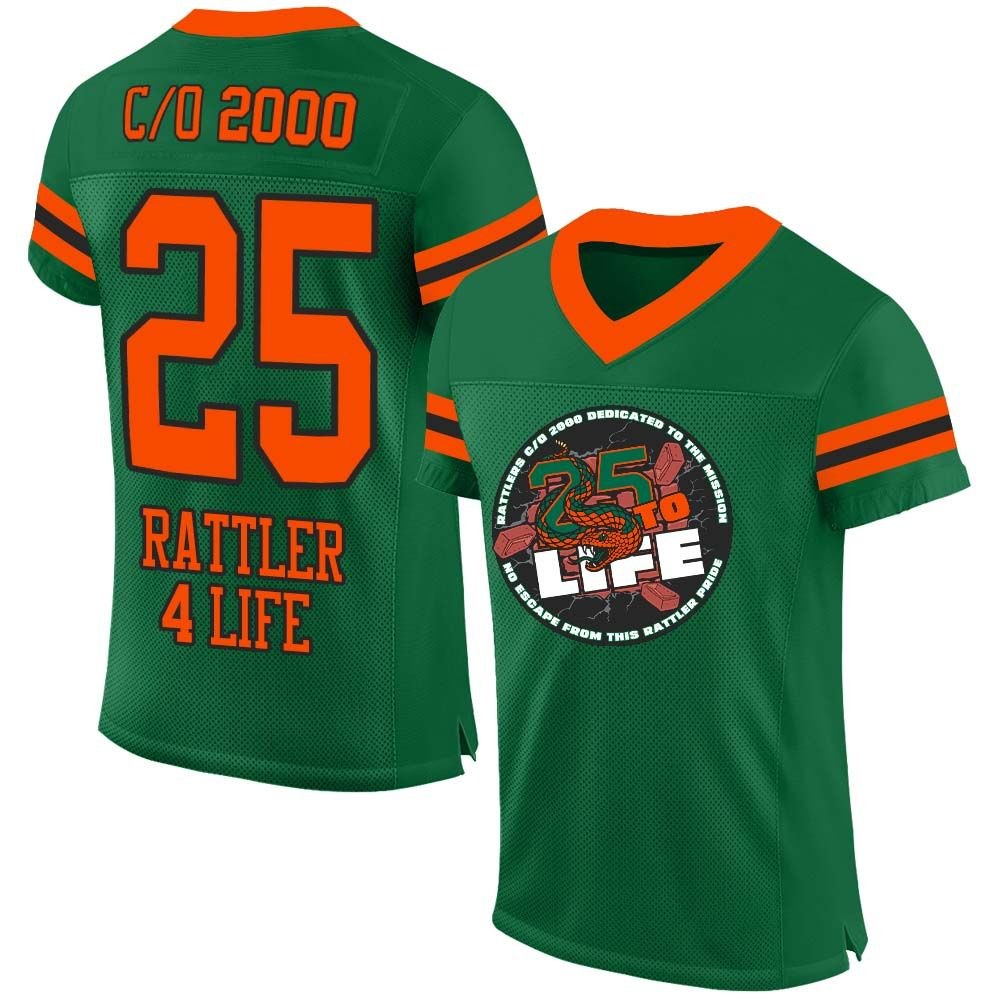 Custom Team C/O 2000 25th Anniversary Football Jersey photo 2