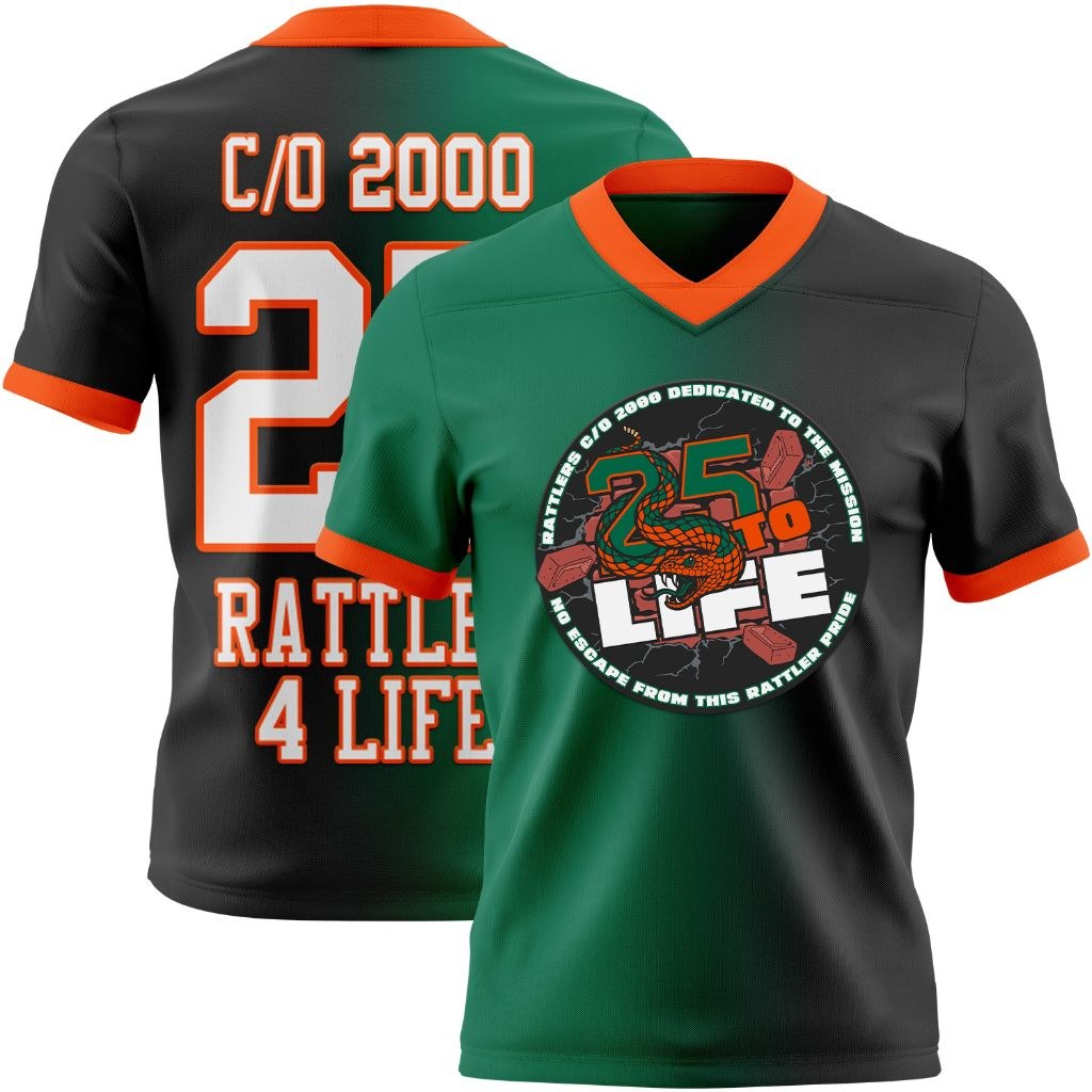 Custom Team C/O 2000 25th Anniversary Football Jersey photo 4