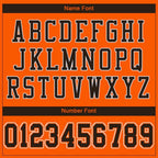Custom Orange Brown-White Mesh Authentic Football Jersey photo 4