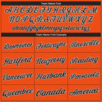 Custom Orange Black-White Performance T-Shirt photo 3