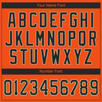 Custom Orange Black-Old Gold Performance T-Shirt photo 2