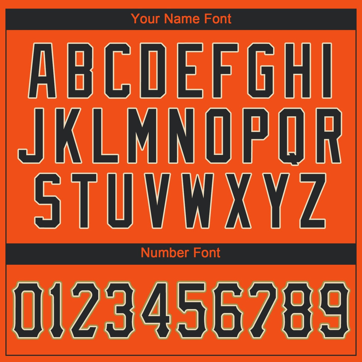 Custom Orange Black-Old Gold Performance T-Shirt photo 2