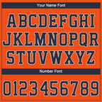Custom Orange Navy-White Performance T-Shirt photo 1
