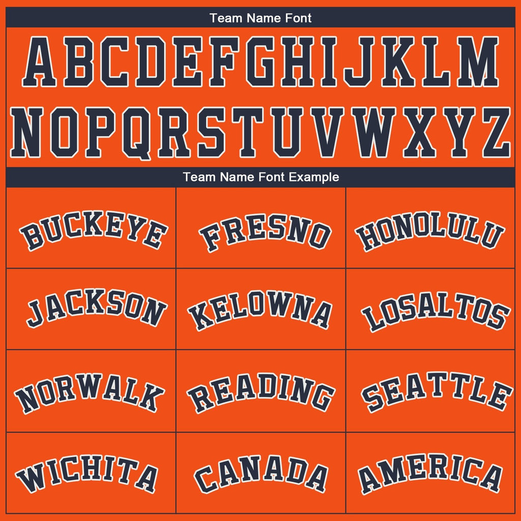 Custom Orange Navy-White Performance T-Shirt photo 2