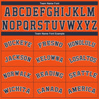 Custom Orange Navy-White Performance T-Shirt photo 2
