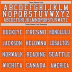 Custom Orange White-Royal Mesh Authentic Throwback Football Jersey photo 1