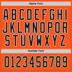 Custom Orange Black-Old Gold Hockey Jersey photo 4