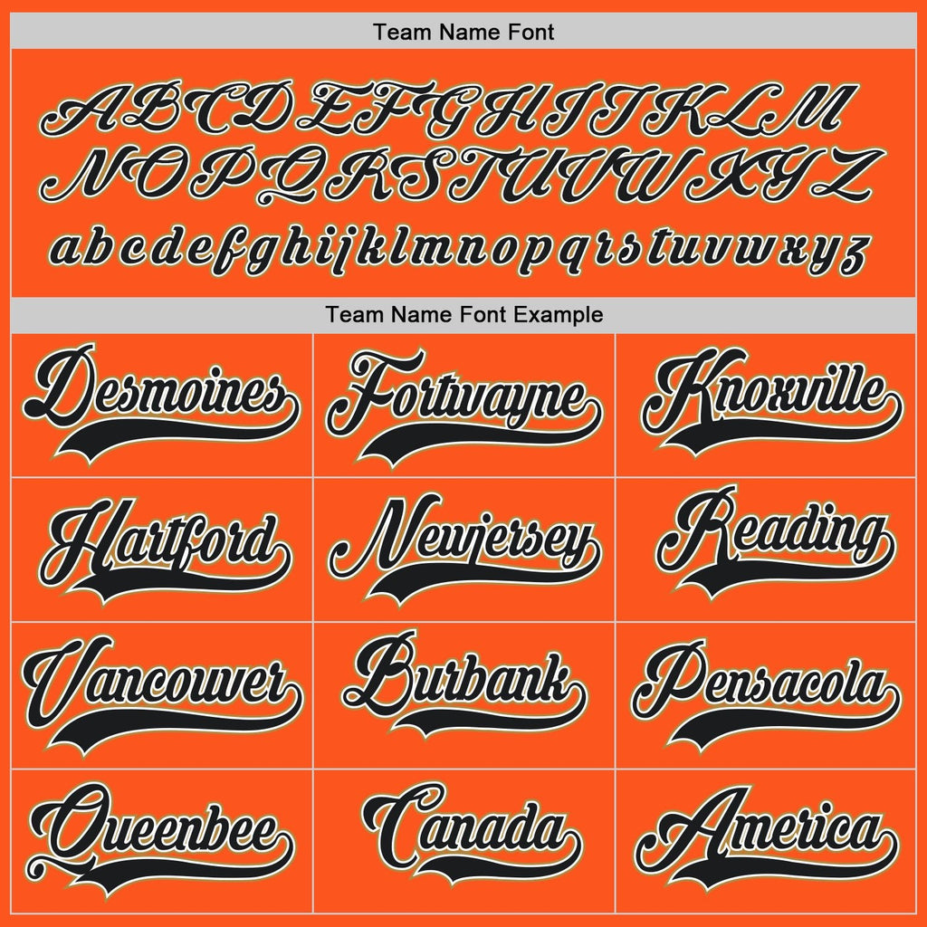 Custom Orange Black-Old Gold Hockey Jersey photo 5