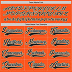 Custom Orange Black-Old Gold Hockey Jersey photo 5
