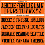 Custom Orange Black Mesh Authentic Football Jersey photo 2
