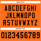 Custom Orange Black Mesh Authentic Football Jersey photo 3