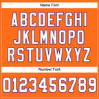 Custom Orange White-Purple Mesh Authentic Football Jersey photo 3