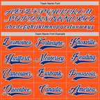 Custom Orange Royal-White Hockey Jersey photo 3