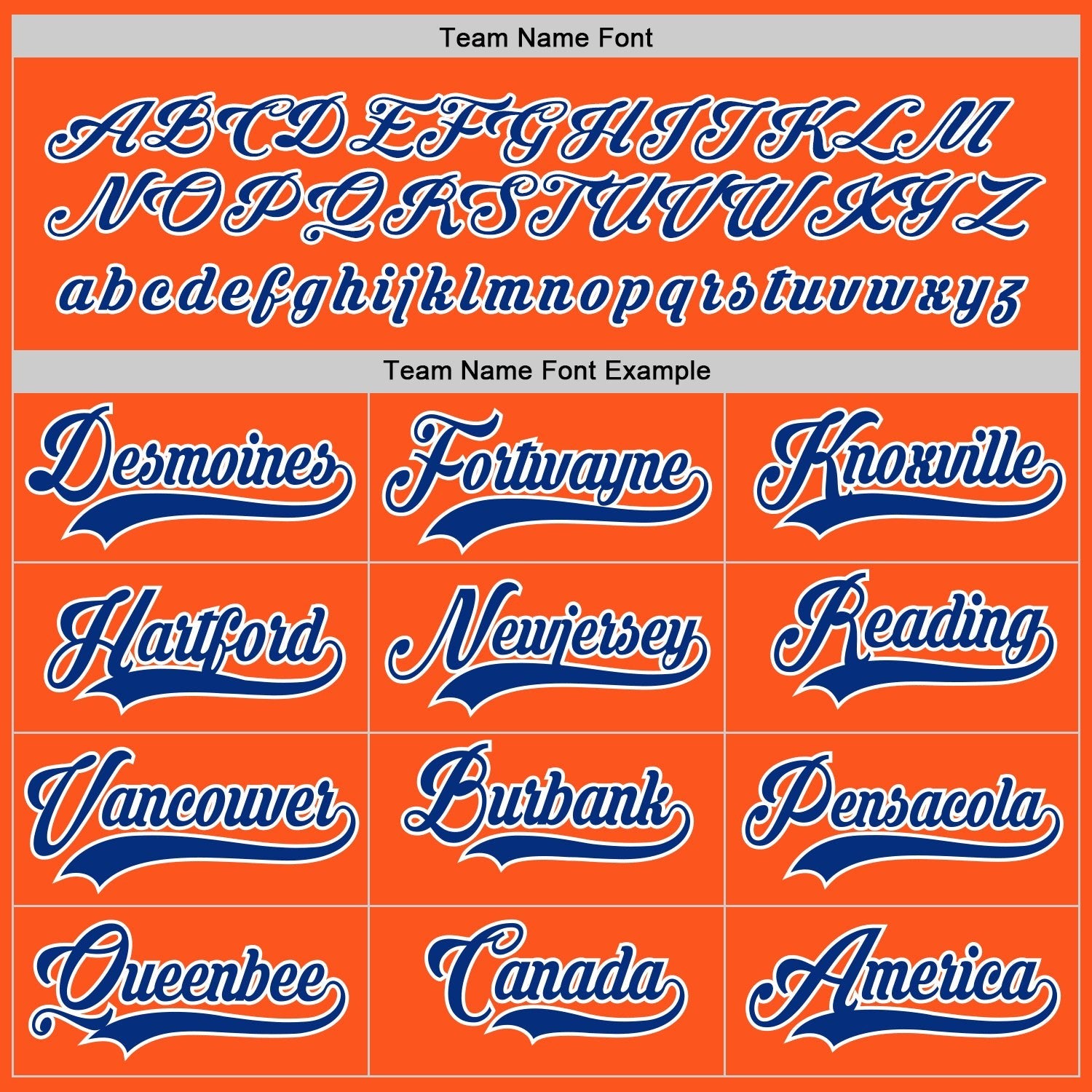 Custom Orange Royal-White Hockey Jersey photo 3