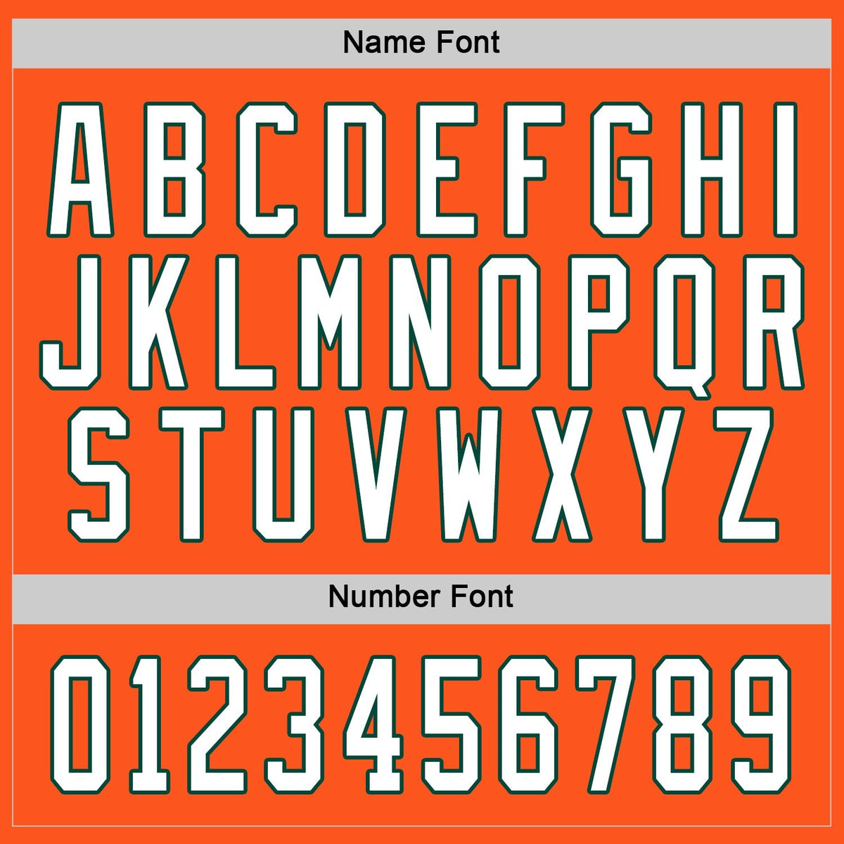 Custom Orange White-Green Hockey Jersey photo 2
