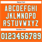 Custom Orange White-Kelly Green Mesh Authentic Football Jersey photo 2