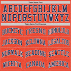 Custom Orange Navy-White Authentic Throwback Basketball Jersey photo 3