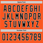 Custom Orange Black-White Hockey Jersey photo 3