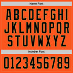 Custom Orange Black-Old Gold Hockey Jersey photo 3