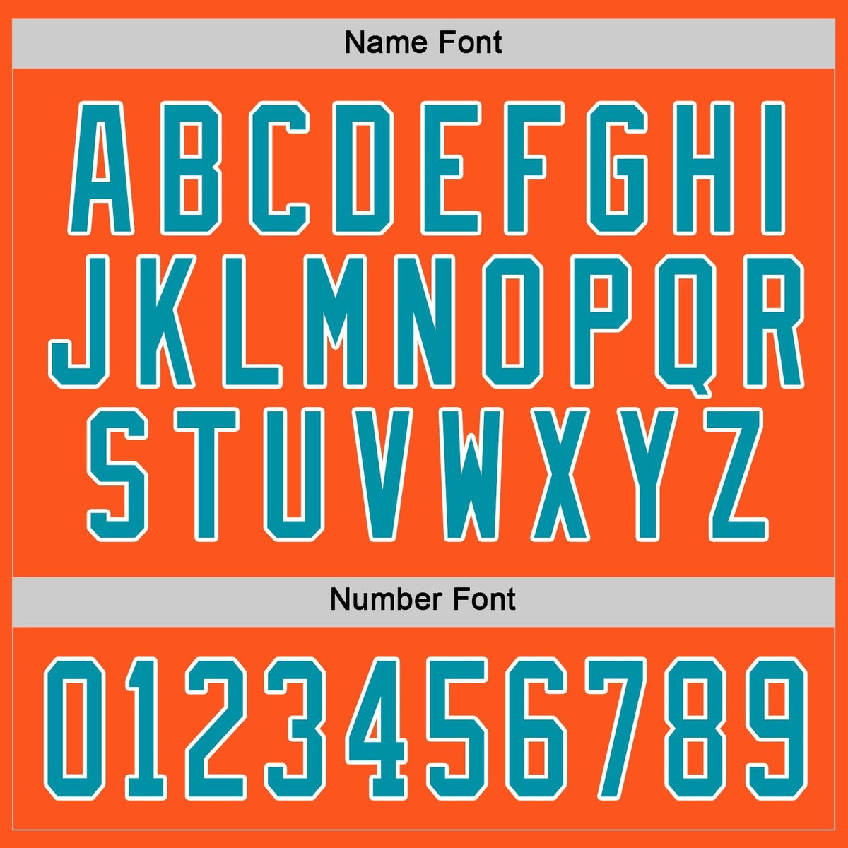 Custom Orange Teal-White Hockey Jersey photo 3