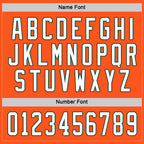 Custom Orange White-Green Hockey Jersey photo 3