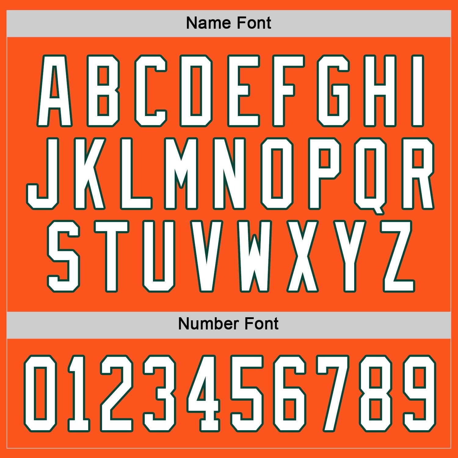 Custom Orange White-Green Hockey Jersey photo 3