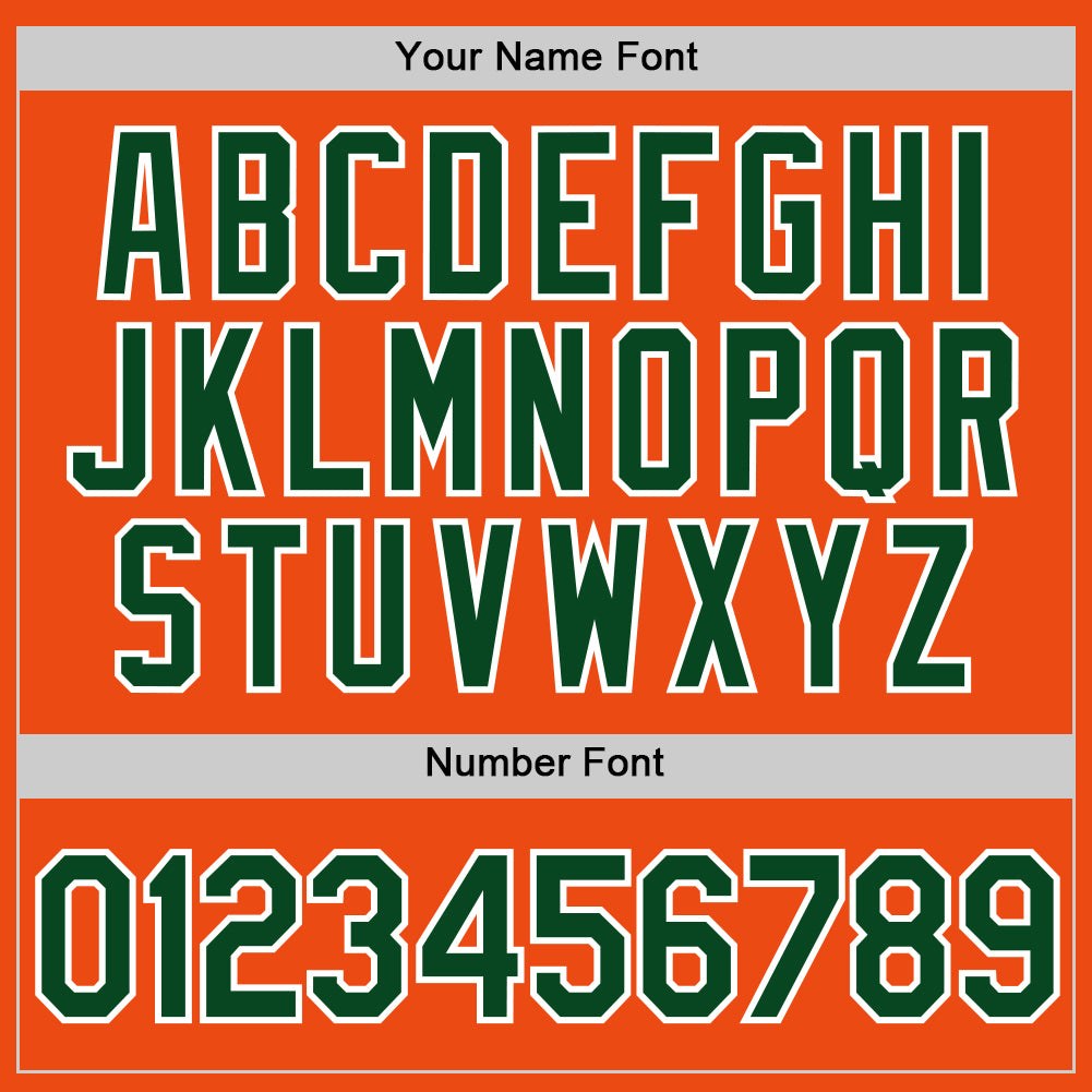 Custom Orange Green-White Performance T-Shirt photo 3