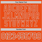 Custom Orange Orange-Gray Performance T-Shirt photo 2