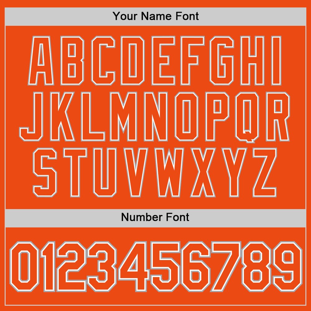 Custom Orange Orange-Gray Performance T-Shirt photo 2