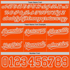Custom Orange White-Gray Authentic Throwback Basketball Shorts photo 2