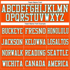 Custom Orange White-Kelly Green Mesh Authentic Football Jersey photo 1