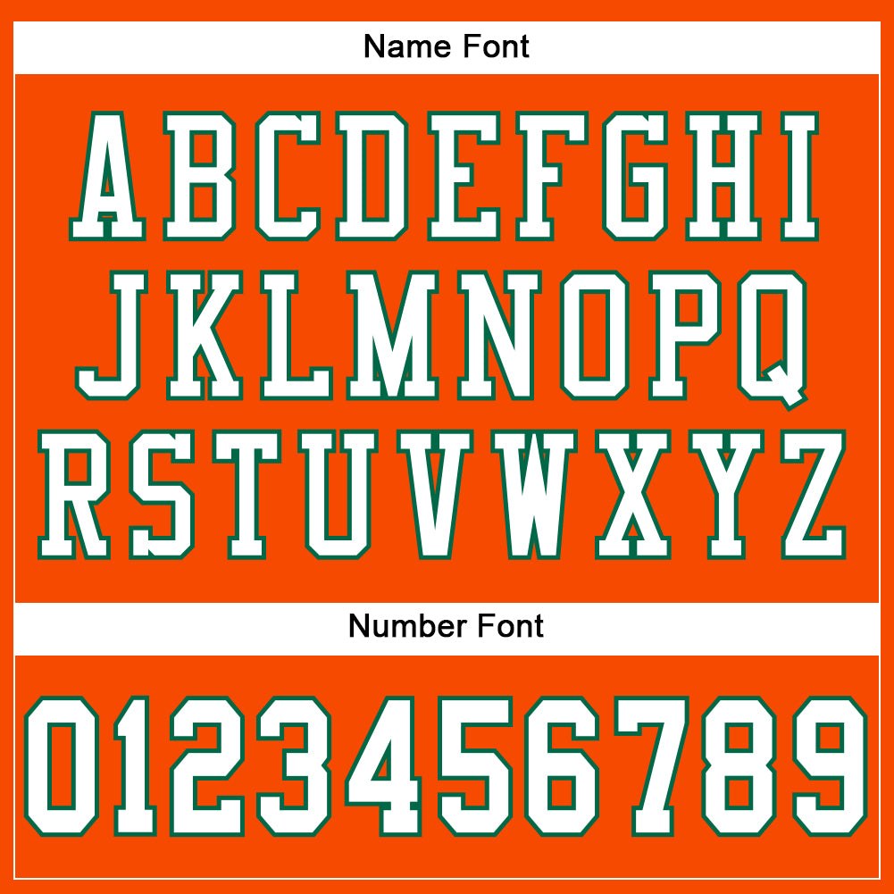 Custom Orange White-Kelly Green Mesh Authentic Football Jersey photo 2