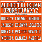 Custom Orange White-Black Mesh Authentic Football Jersey photo 1