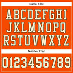 Custom Orange Cream-Olive Mesh Authentic Football Jersey photo 2