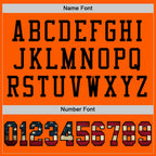 Custom Orange Vintage USA Flag-Black Mesh Authentic Football Jersey photo 2